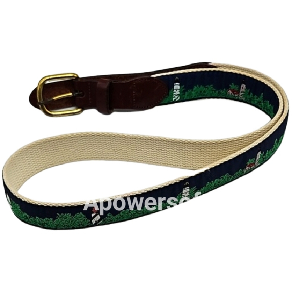 LEATHERMAN lighthouse leather belt womens 30 waist